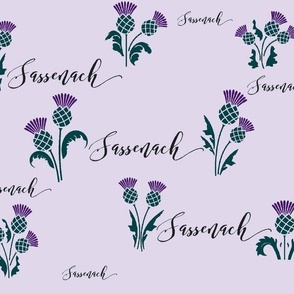Sassenach Scottish Thistles in Purple