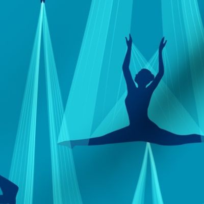 aerial yoga, turquoise