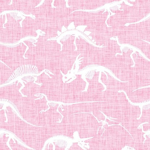 dinosaur bones // petal pink linen