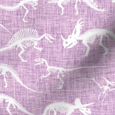 dinosaur bones // lilac linen