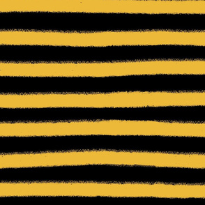 Grunge Stripes - Jumbo Scale - Yellow and Black