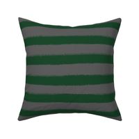 Grunge Stripes - Jumbo Scale - Green and Silver