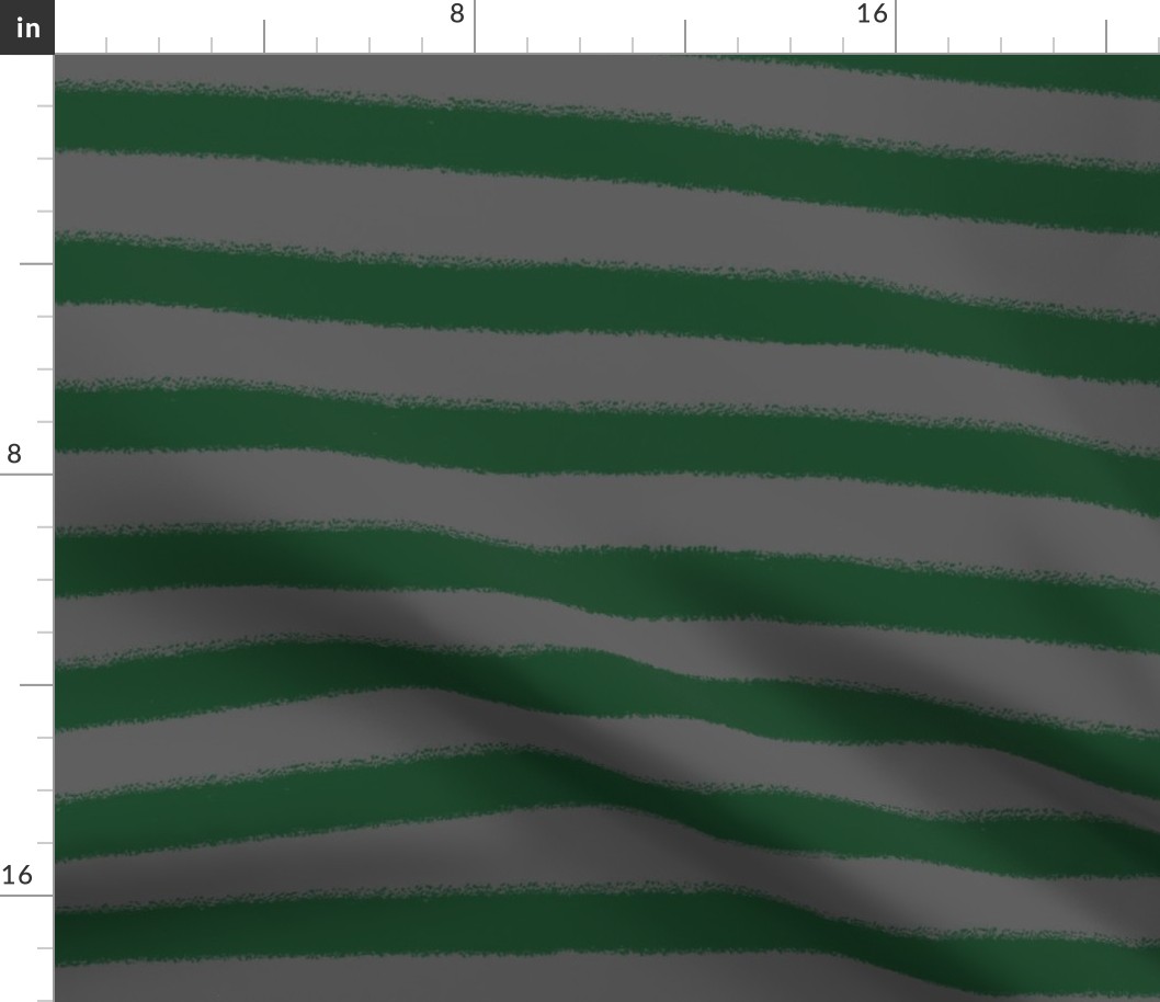 Grunge Stripes - Jumbo Scale - Green and Silver