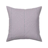 Labyrinth Geometric in Mauve & Gray