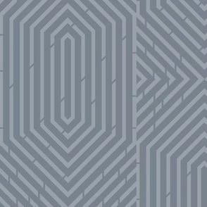Labyrinth Geometric in Grey