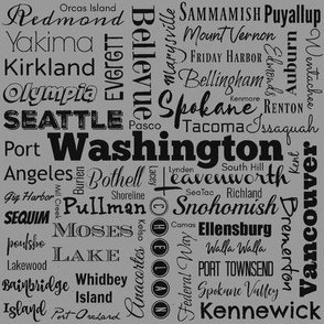 Washington cities, std gray