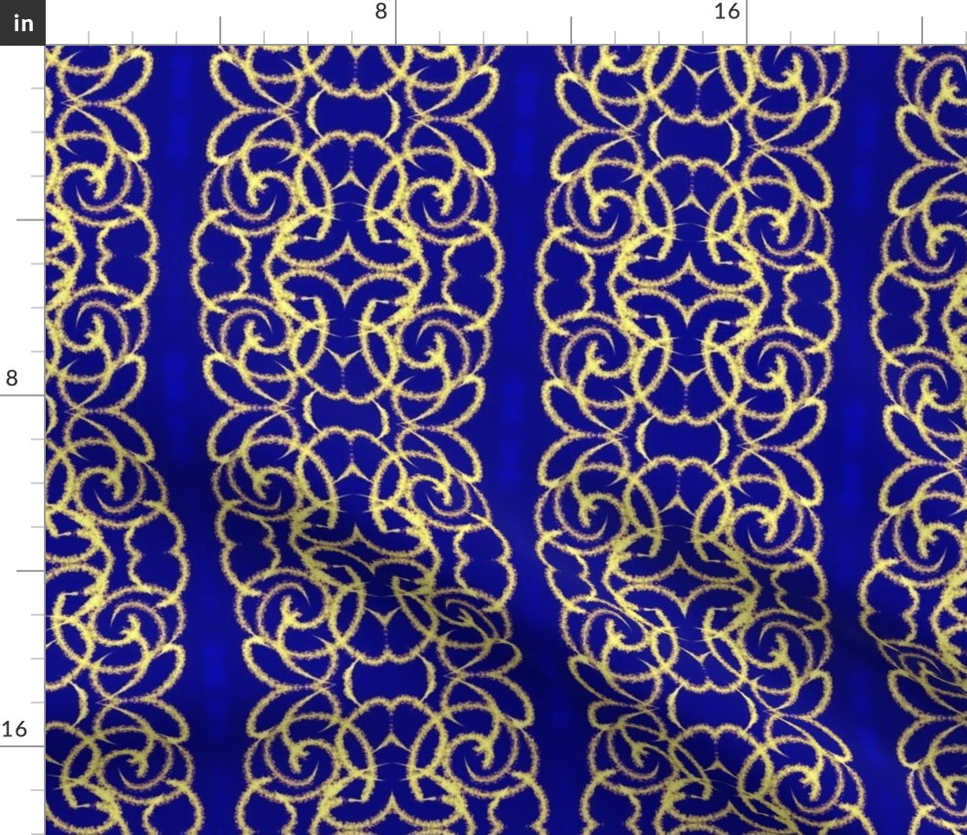 lacy elegant & noble golden blue Neo Art Deco table runner tablecloth napkin placemat dining pillow duvet cover throw blanket curtain drape upholstery cushion duvet cover wallpaper fabric living decor clothing shirt 