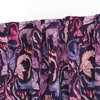 Dragon fire dark pink & purple small