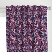 Dragon fire dark pink & purple small