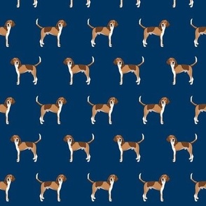foxhound fabric - american foxhound -navy