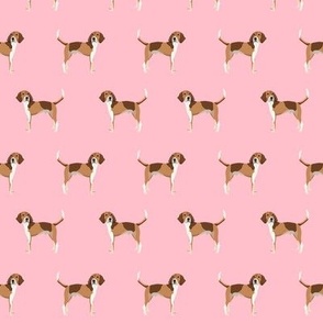 foxhound fabric - american foxhound - pink