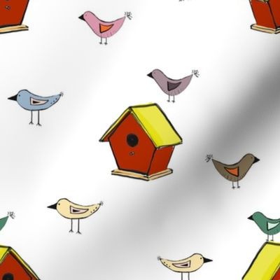 Red Bird Houses 