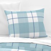 Double Buffalo Plaid Reverse Aqua and Ble