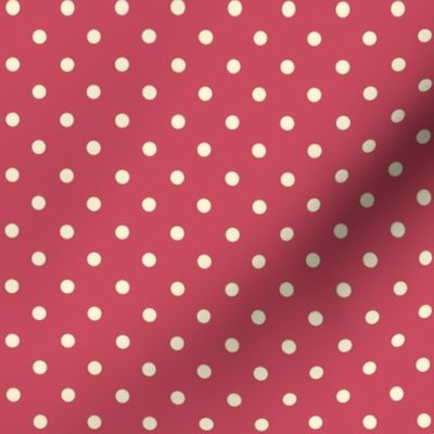 Chick Chick Red and White polka Dots