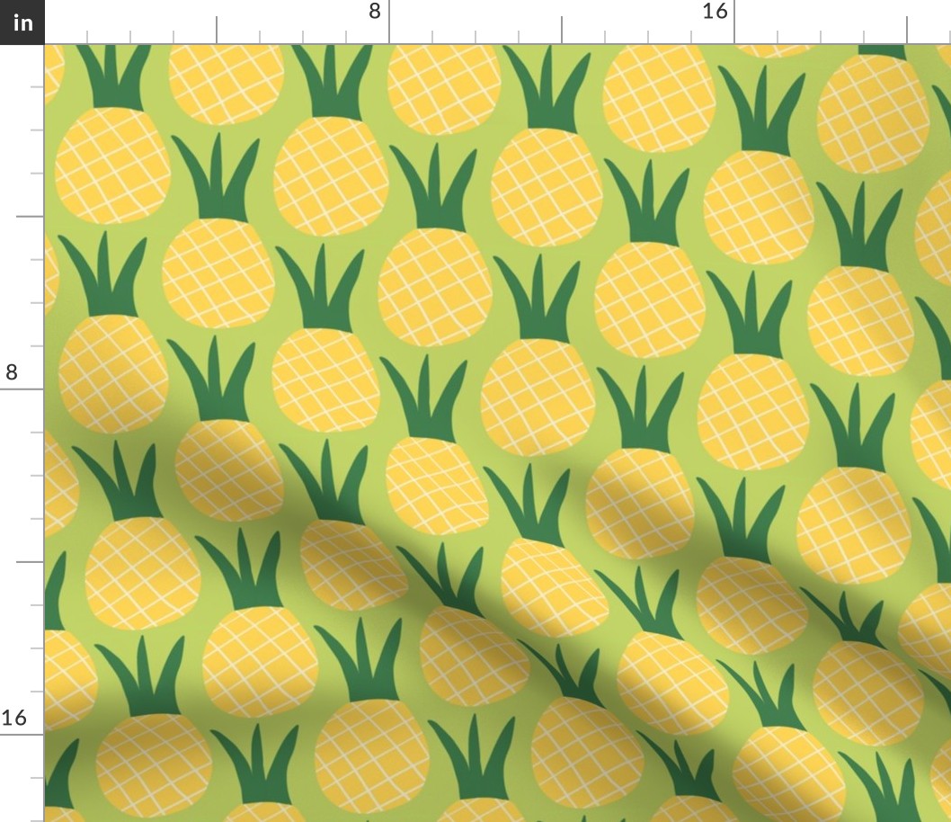 Fancy Fruit: Pineapple Yellow & Green