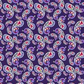 Folk Paisley Grape