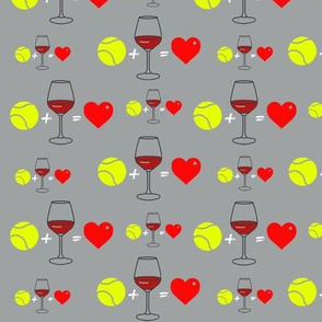 Tennis + wine=love