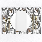 Tri and Merle Smooth Collie horseshoe portraits