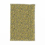 Yellow and Grey Leopard Spots Print - Animal Print