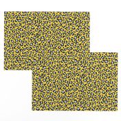 Yellow and Grey Leopard Spots Print - Animal Print