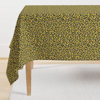 Yellow and Grey Leopard Spots Print - Animal Print