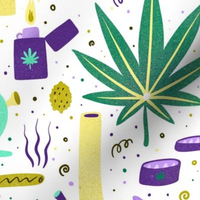 #38 medium scale / cartoon marijuana stuff 