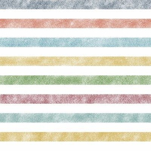 Muted Rainbow Washed-Out Stripes
