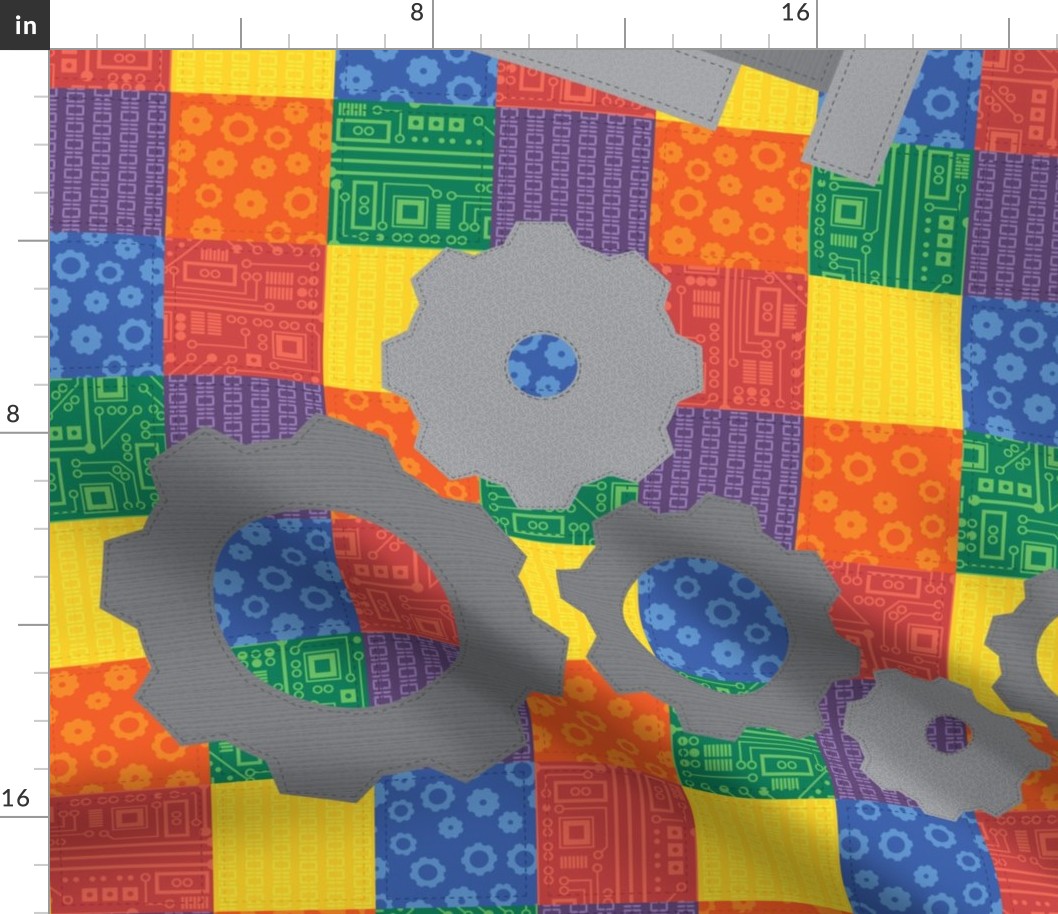 Bots for Tots Cheater Quilt