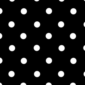 Polka dots on a black background 