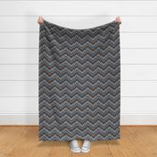 Bargello in Grayed Blues and Beige