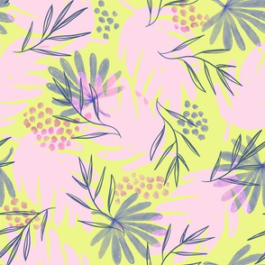 Simple Leafy Palm Print_11