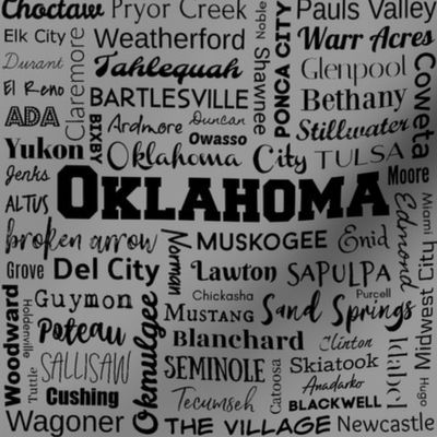 Oklahoma cities, std gray