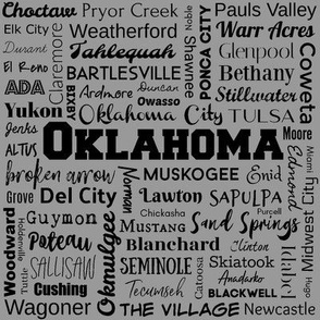 Oklahoma cities, std gray