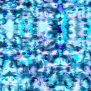 Abalone Abstract in Aqua and Purple with Texture - large