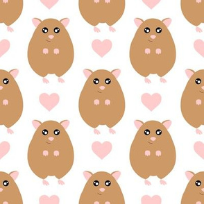 Love Hamsters - Brown and Pink