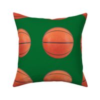 6" basketball on green