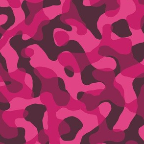 ★ GROOVY CAMO ★ Hot Pink - Medium Scale / Collection : Disruptive Patterns – Camouflage Prints