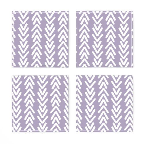 lavender mudcloth arrows