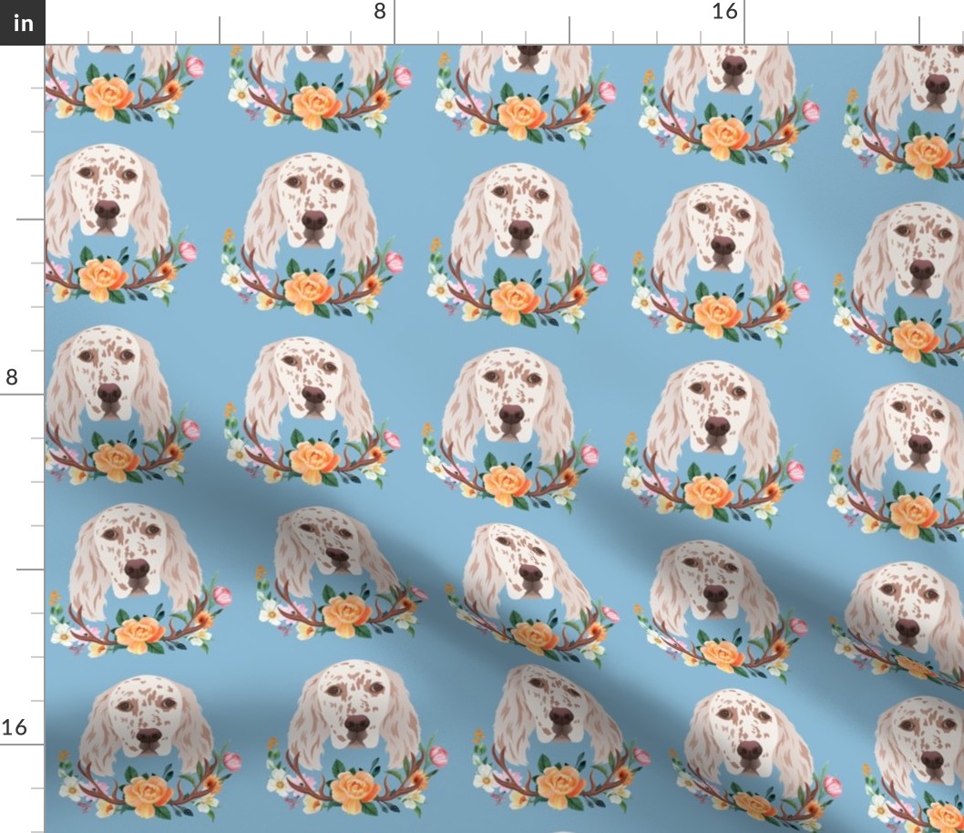 English Setter Dog Pattern