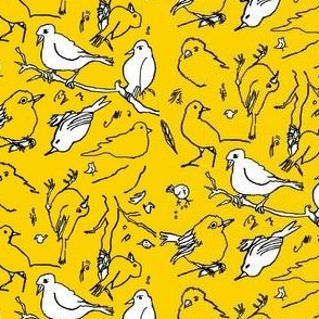 yellow bird drawings