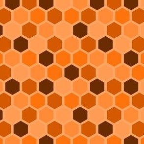 Pickleball Paddle - Honeycomb Orange