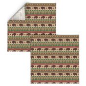 Bison Winter Lodge Stripe Small