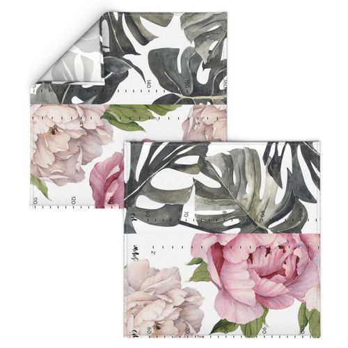 Height CHarts Earth tone rainbows Peony Monstera