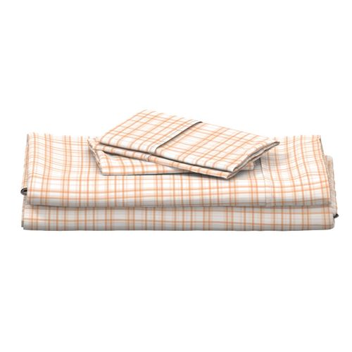 Wobble plaid - apricot small scale