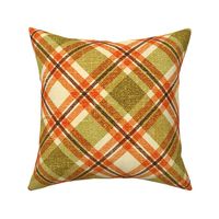 Fall Plaid with Texture 1 - large scale