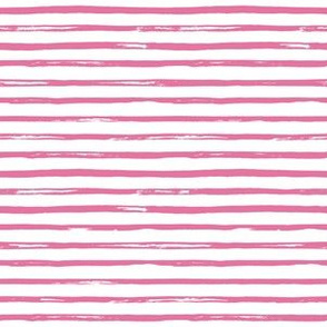 6" Bright Pink Stripes