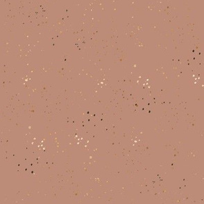 sprinkly gold dots-dusty blush - S