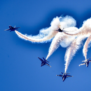 64-3  Blue Angels, perform the Loop Break Cross maneuver