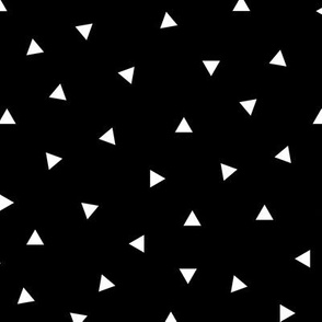 Triangles White on Black