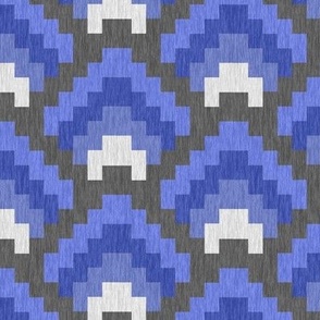 Bargello Mountain Range in Blue and Gray